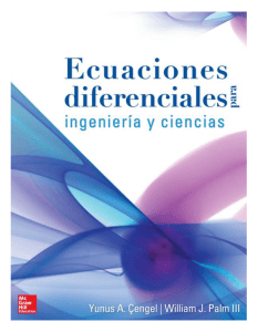 Ecuaciones Diferenciales para Ingeniería y Ciencias