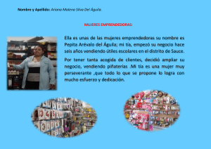 Perfil de Pepita Arévalo: Emprendedora en Sauce, Perú