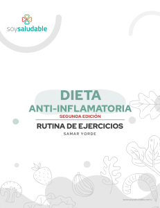 Dieta Antiinflamatoria y Rutina de Ejercicios