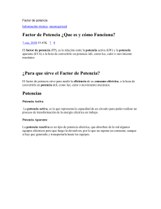 Factor de Potencia: Qué es y Cómo Funciona