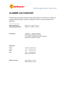 Alambre Galvanizado: Ficha Técnica | Calibres y Resistencia