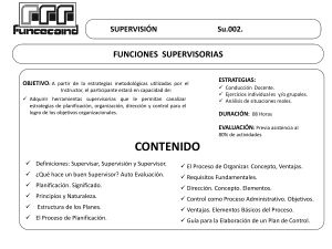 Funciones Supervisorias: Capacitación para el Logro de Objetivos