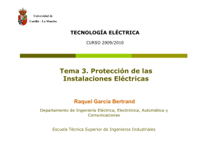 Protección de las Instalaciones Eléctricas