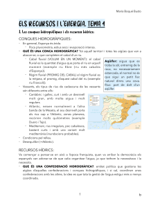 Recursos y Energía: Cuencas, Hídricos y Políticas en España