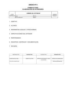 Formato Estándar Minería: Elaboración y Aprobación