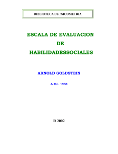 Escala de Habilidades Sociales de Goldstein: Evaluación y Déficits
