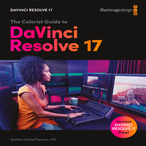 DaVinci Resolve 17 Colorist Guide