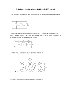 Ley de Ohm y Kirchhoff: Ejercicios de Circuitos Eléctricos