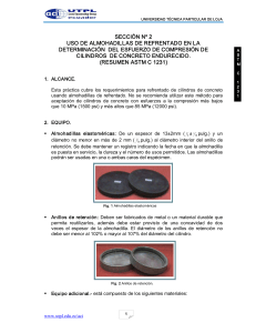 ASTM C1231: Refrentado de Cilindros de Concreto