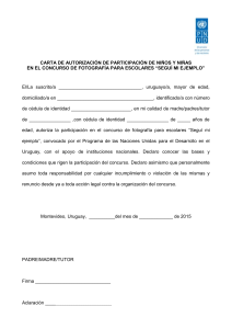 Carta de Autorización Concurso Fotografía Escolar "Seguí mi Ejemplo"