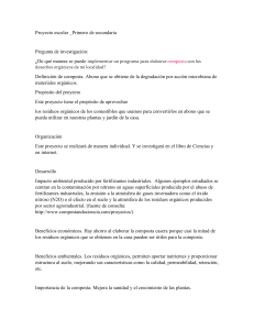 Composta Casera: Proyecto Escolar de Secundaria