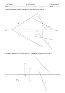 Examen de Geometría Descriptiva - Nivel Bachillerato