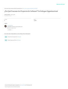 ¿Por Qué Fracasan Proyectos de Software? Enfoque Organizacional