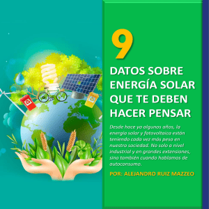 9 datos sobre energía solar