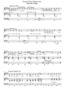 Jesus Christ Superstar: Herod's Song Sheet Music