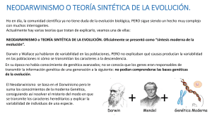 Neodarwinismo: Teoría Sintética de la Evolución