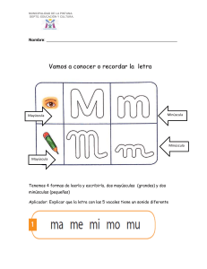 Hoja de Trabajo Letra M: Aprende a Escribir