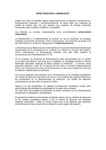 Espectroscopía de Luminiscencia: Fluorescencia y Fosforescencia