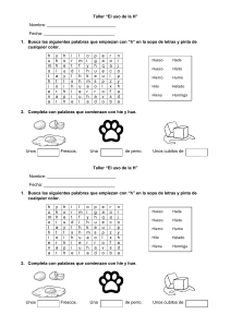 Hoja de ejercicios: El uso de la H - Primaria