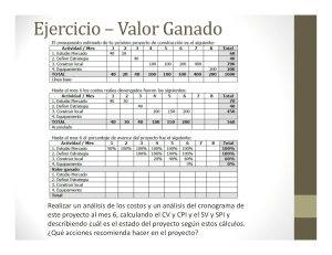 Análisis de Valor Ganado en Proyectos de Construcción