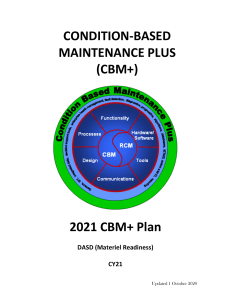 CBM+ Plan: Condition-Based Maintenance Plus (2021)