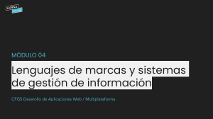 Introducción a Lenguajes de Marcas: XML y HTML
