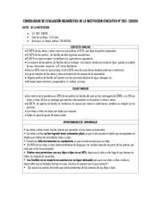 Evaluación Diagnóstica IEI 952- CUICHA: Contexto y Aprendizaje