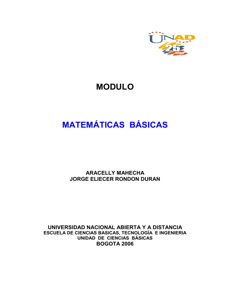 MODULO MATEMATICAS BASICAS