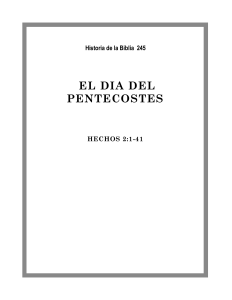 El Día de Pentecostés: Hoja de Actividades Bíblicas