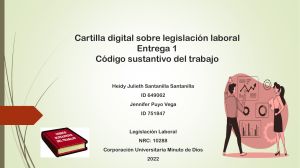 Legislación Laboral: Código Sustantivo del Trabajo - Colombia