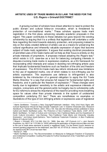 Artistic Use of Trademarks in EU Law: Rogers v Grimaldi
