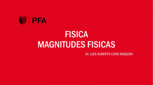 Sesion N 1 MAGNITUDES FISICAS-UCV