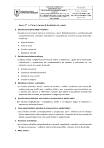 Diseños de Estudios de Investigación: Maestrías y Doctorados
