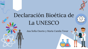 Declaración Bioética De La UNESCO
