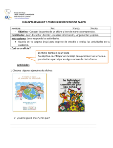 Guía Lenguaje y Comunicación 2do Básico: Afiches