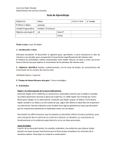Leyes de Kepler: Guía de Aprendizaje Física 3° Medio
