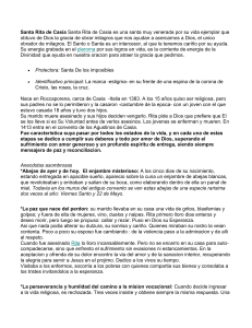 Biografías de Santa Rita de Casia y San Felipe de Jesús