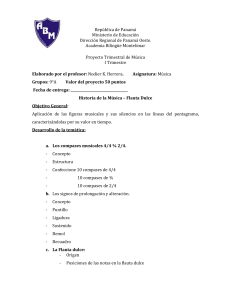Proyecto de Música: Historia y Flauta (9° Grado)
