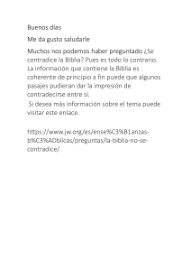 ¿Se Contradice la Biblia? Análisis y Coherencia