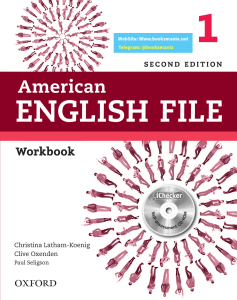 American English File Workbook 1 - Second Edition