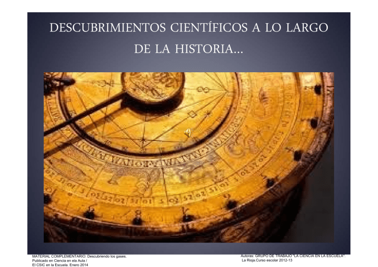 Descubrimientos Cientificos Historia