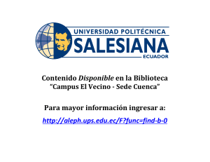 Biblioteca UPS Cuenca: Contenido Disponible