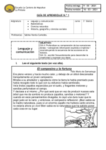 Guía de Aprendizaje 3° Básico: Lenguaje, Matemáticas, Ciencias