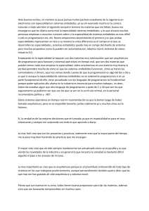Sistemas Embebidos: Consejos y Perspectivas de un Estudiante