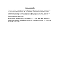 Caso de Estudio ISO 9001: Compañía ABC