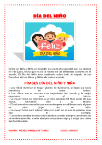 Día del Niño en Ecuador: Frases y Celebración