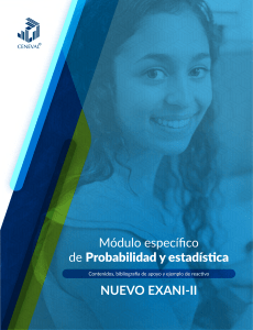 Probabilidad y Estadística: Módulo EXANI-II