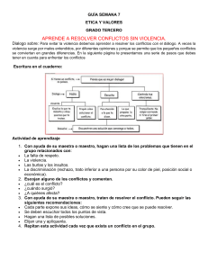 Guía para Resolver Conflictos sin Violencia - 3er Grado