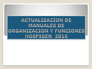 Manual de Organización y Funciones