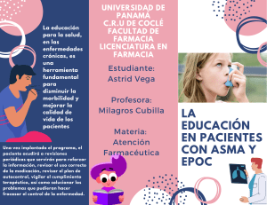 Educación del Paciente con Asma y EPOC: Guía Farmacéutica
